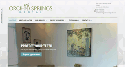 Desktop Screenshot of orchidspringsdental.com